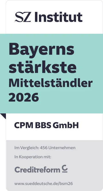 SZ Institut: Bayerns stärkste Mittelständler 2026, CPM BBS GmbH